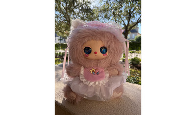 [HIDDEN / SECRET] Liila Tea Time with My Girl CREAM PAWS Plush NEW GLITTER EYES