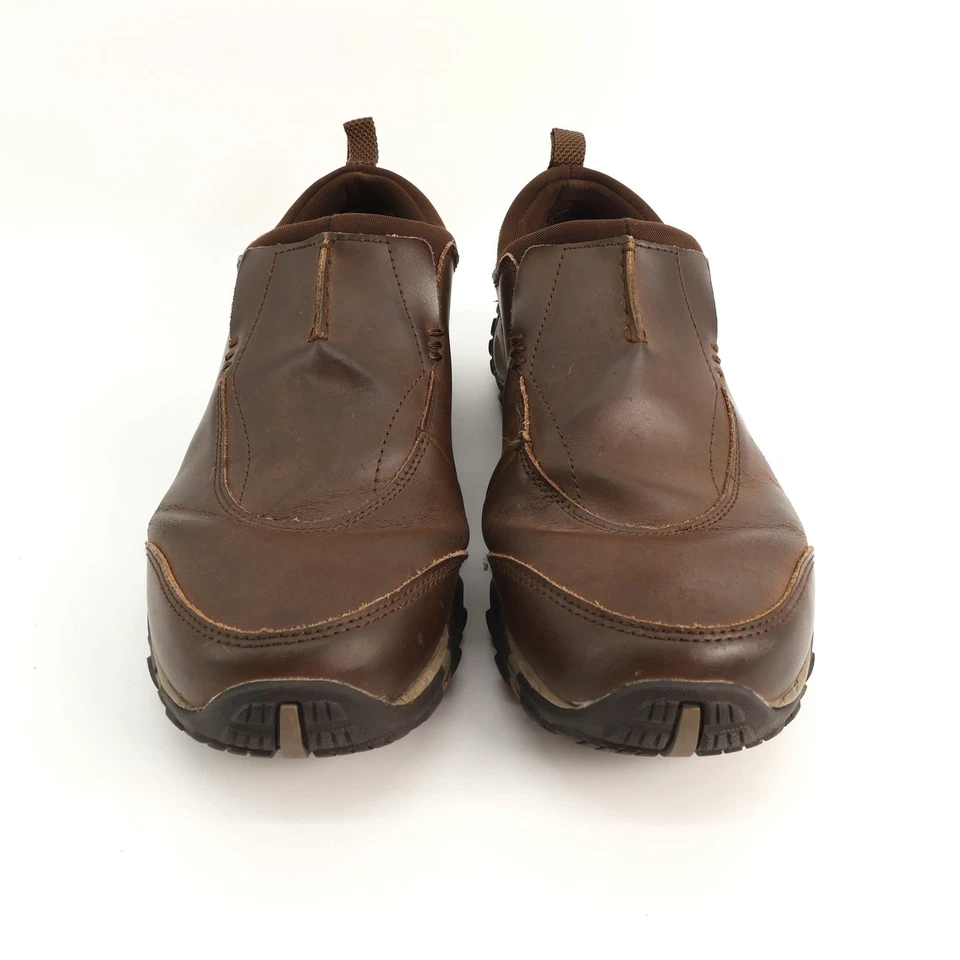 Мокасины Merrell Dark Earth мужские коричневые кожаные без шнуровки комфортные туфли размер 11 - Изображение 3 из 4