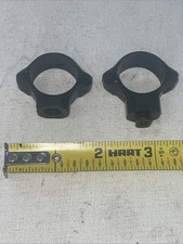 1  Heavy Duty Horizontal Split Scope Rings Black Matte Used Unmarked