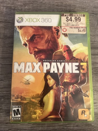 Max Payne 3 (Microsoft Xbox 360, 2012) Complete - Picture 1 of 6