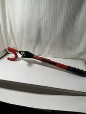 THE CLUB ORG. RED Security Steering Wheel Locking System VG (W/ Org. Key) Heavy!