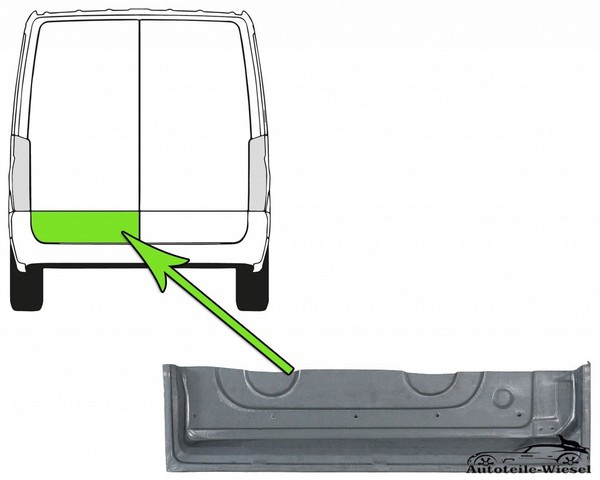 Reparaturblech TüR Verzinkt Links FüR Ford Transit E T Tourneo 85-00-image