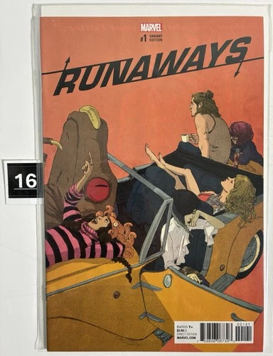 Runaways #1 Adrian Alphona 1:50 Variant Ratio Cover Marvel Comics 2017