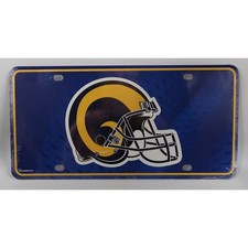 Los Angeles Rams Retro Metal Auto Tag License Plate Rico Industries NEW