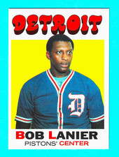 1971-72 Topps HOFER #63 BOB LANIER  Rookie Card RC Detroit Pistons NM/MT  BLAZER. rookie card picture