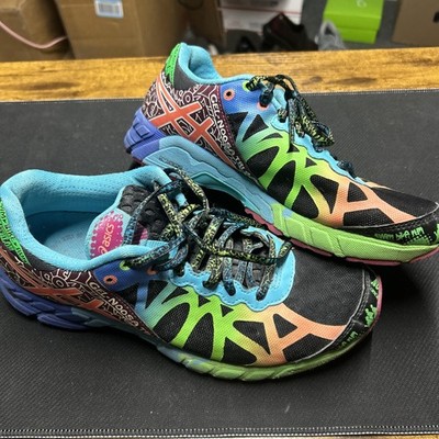 Asics Women's US 7 Gel Noosa Tri 9 Swim Bike Running Triathlon Shoes Colorful