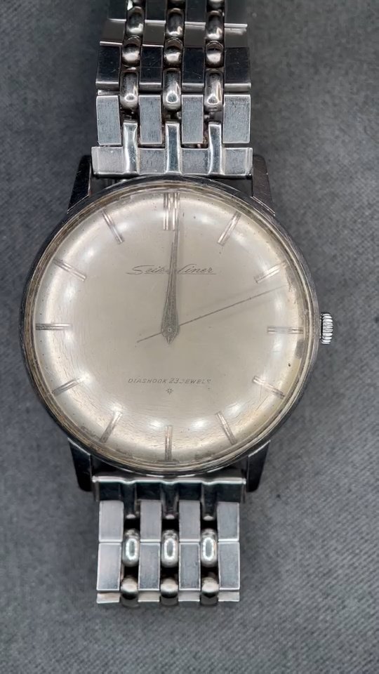 SEIKO LINER 23 Jewels Manual 3140 Men Wrist Watch 1960-1964