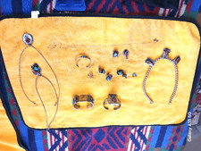 NAVAJO INDIAN AUTOGRAPHED SILVER/TORQUOISE JEWERY