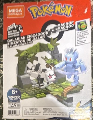 MEGA Construx Pokémon Galarian Zigzagoon vs Machop Building Set 149 Pieces