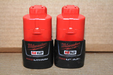 Milwaukee 48-11-2401 M12 REDLITHIUM 1.5 AH Battery 2-Pack 12V - Used