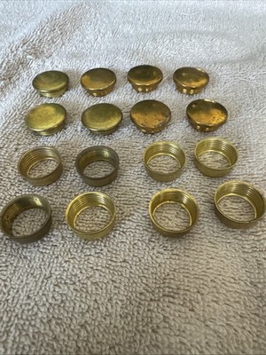 8 Victorian style Oil Lamp Replacement Solid Brass Screw in Oil Fill Cap & Base