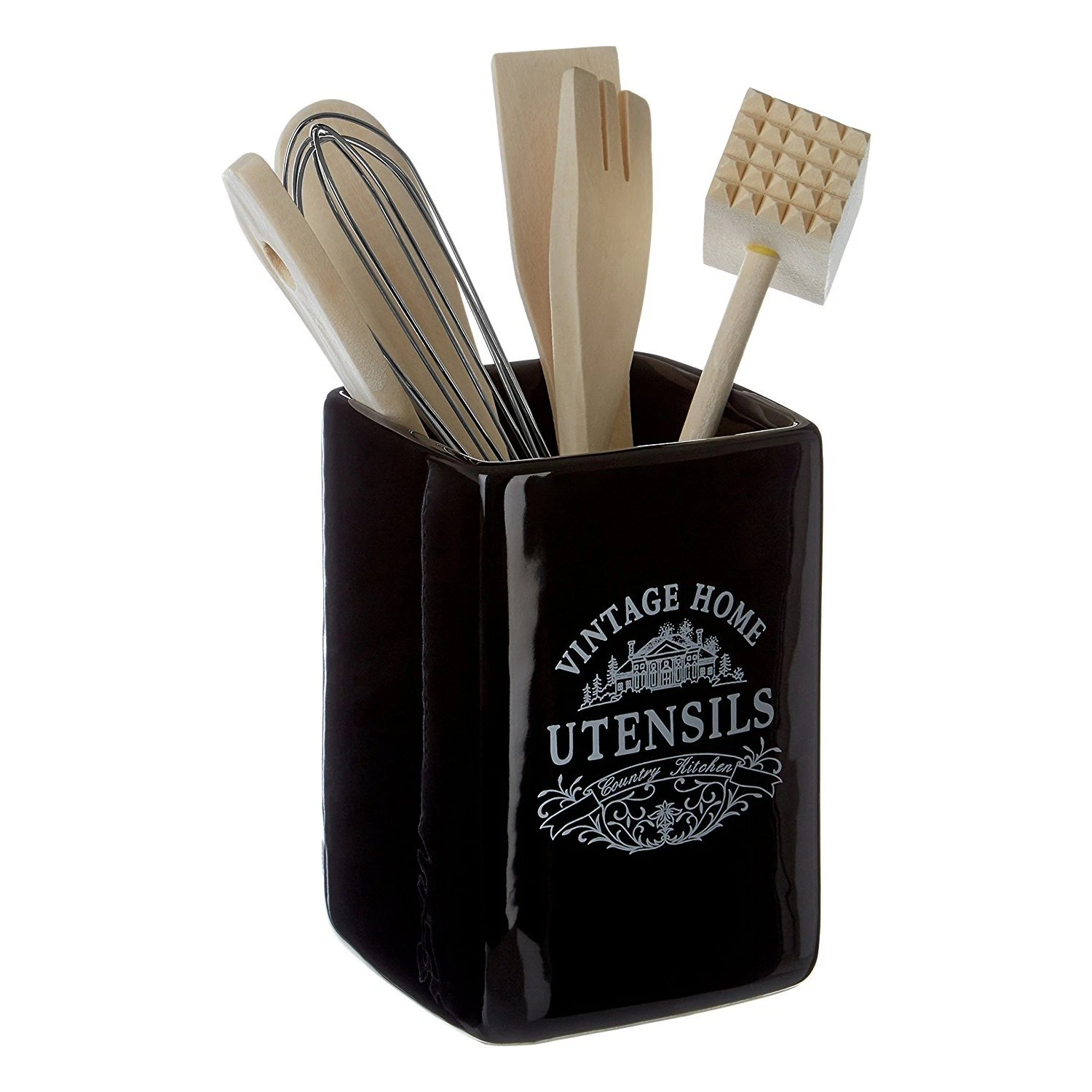 Vintage Ceramic Utensil Cutlery Holder Kitchen Storage Organiser Tidy Caddy Rack
Opens in a new wind
