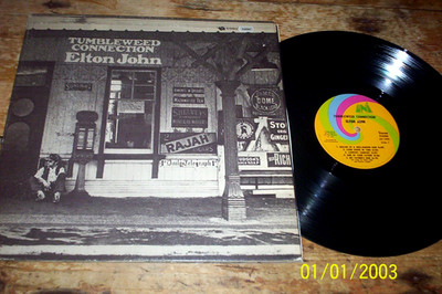 ELTON JOHN ( TUMBLEWEED CONNECTION ) ORIG 1970 UNI gatefold VINYL LP w/ booklet