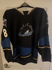 Alex Whelan 2023- 2024 Cleveland Monsters Game Worn AHL Home Jersey Size 58