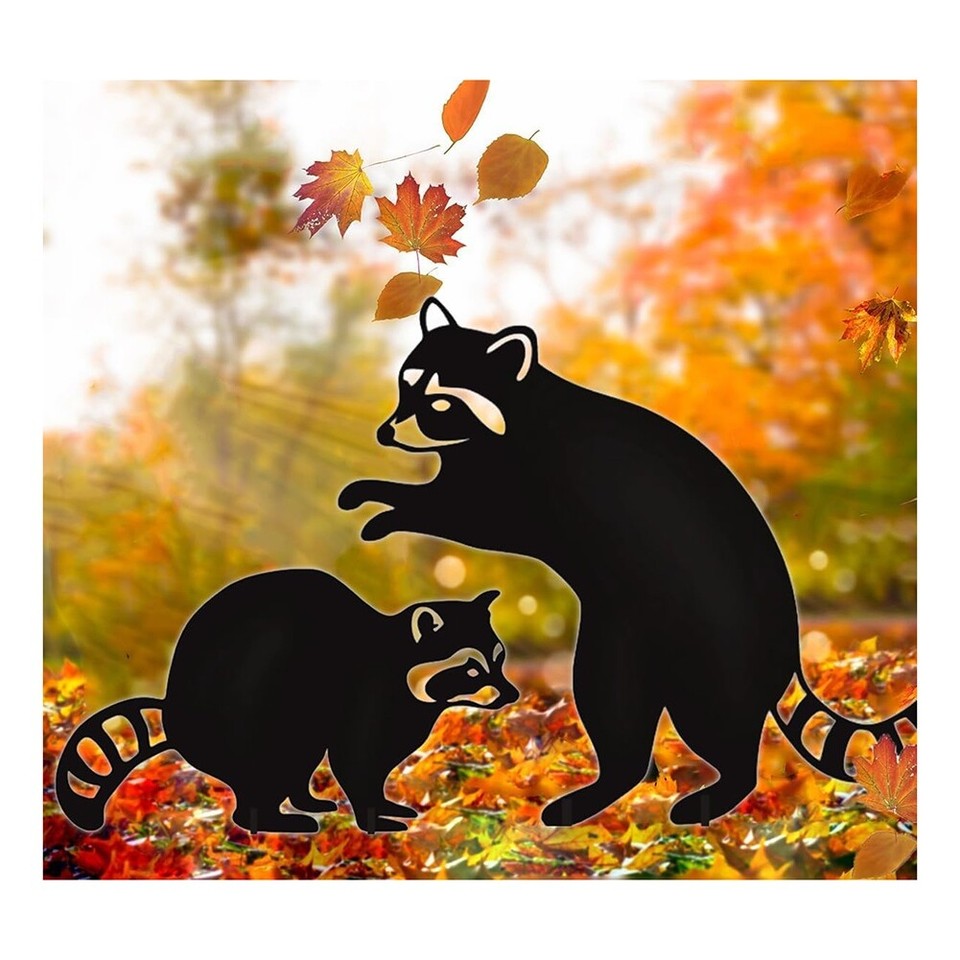 Enjeux de Statues de Jardin D'Animaux en Métal, Piquets de Jardin