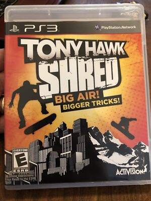 Tony Hawk: Shred (Sony PlayStation 3, 2010) Tested. Preowned
