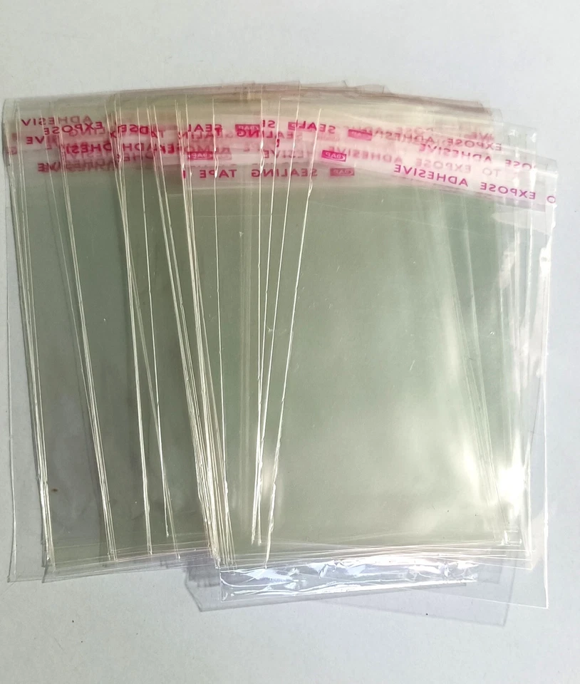 100 Pcs BOPP Self Adhesive Resealable Clear Pouch Bag for Multi Use  4x2 inch - Image 4 of 4