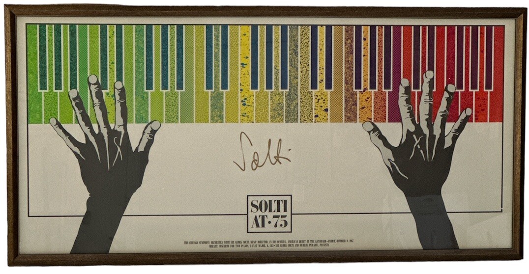 Sir Georg Solti at 75 Signed Chicago Symphony Orchestra 1987