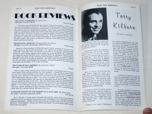 Rare 1971 FILM FAN MONTHLY Fanzine #124! OLIVIA de HAVILLAND Gone With the Wind! - Picture 6 of 6