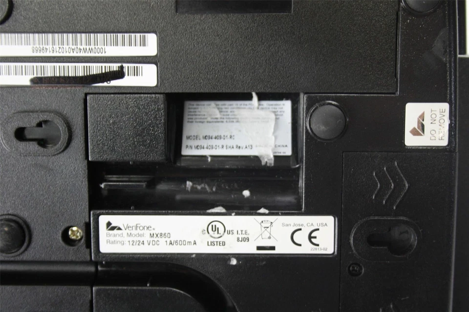 Verifone MX860 LED Option Credit Card Terminal M094-409-01-R W/O AC Adapter - Image 2 of 3