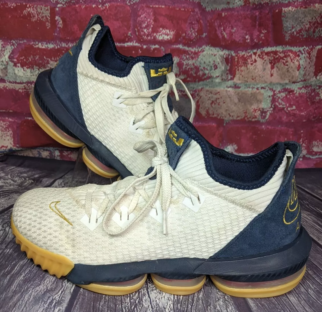 Nike Lebron XVI 16 Low Olympic Team USA Mens 8.5 CI2668 WHITE