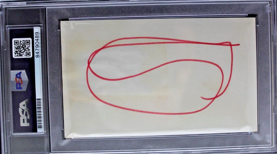 Joe Frazier (d.2011) Signed 3x5 Index Card Boxing Legend HEAVYWEIGHT Champ PSA - Image 2 of 3