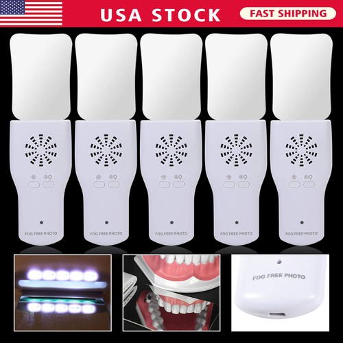 Fogless Shower Mirrors Dental LED Anti-Fog Intra Oral Mirror System - 4 Occlusal Mirrors, Fog-Free, For Photography Dental Suction Mirror - Foto 4