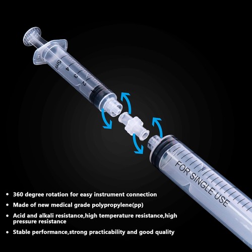 25pcs Luer Lock Connector, Female to Syringe Transfer Joint, PP Adapter Coupler - Picture 4 of 5