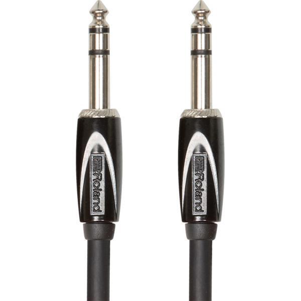 Cavo di Interconnessione Stereo Roland Black Series—Trs da 1/4”, 1 M /3 Ft Rcc-3