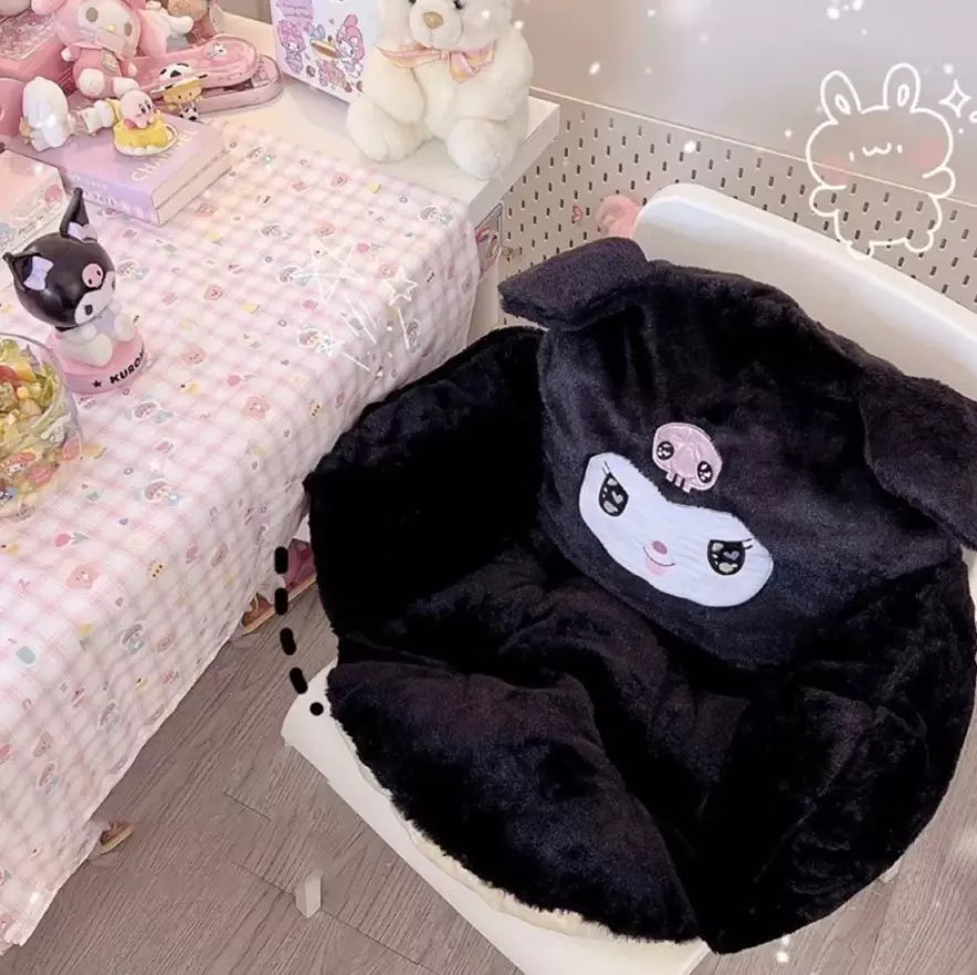 KUROMI PLUSH SEAT CUSHION SOFT GAME BIRTHDAY GIFT CHAIR CAR OFFICE HOME  COMPUTER