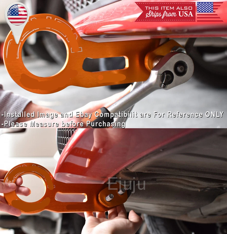 Kit de remolque de gancho de remolque de parachoques trasero delantero negro Billet de aluminio para VW Porsche Audi Foto 4 de 4