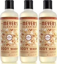 Three(3) pk. Mrs. Meyer's Aromatherapeutic Clean Day Oat Blossom 16oz Body Wash 