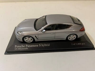 Porsche Panamera S Hybrid silber  1/43 1:43 Modell Modellauto Minichamps 
