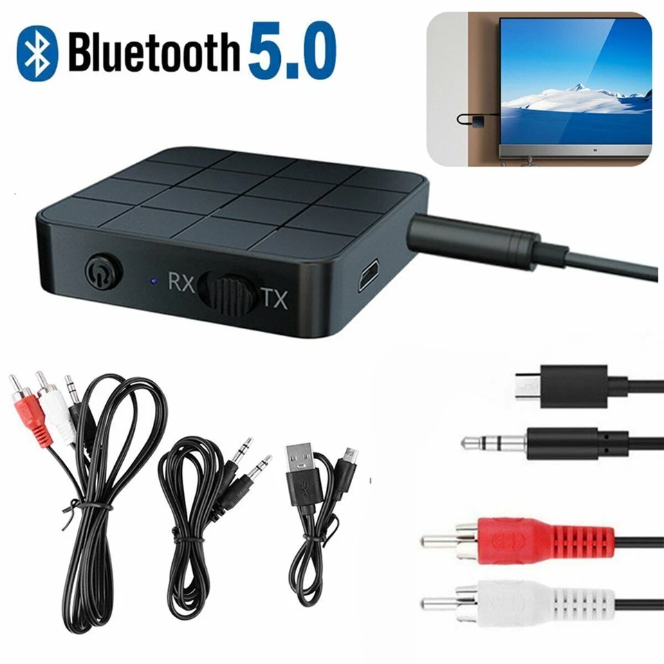 2-IN-1 Bluetooth 5.0 Empfänger Akku Receiver Hifi Stereo Audio Adapter 3.5mm AUX - Bild 3 von 4