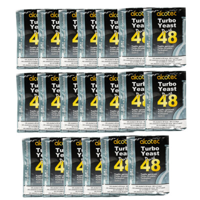 20X Alcotec 48 Hour Pure Super Turbo Yeast Home Brew 25L Spirits Making Alcohol