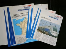 SNCF - dossier sur le TGV Duplex et les réseaux de TGV - vers 1995 - nbx photos