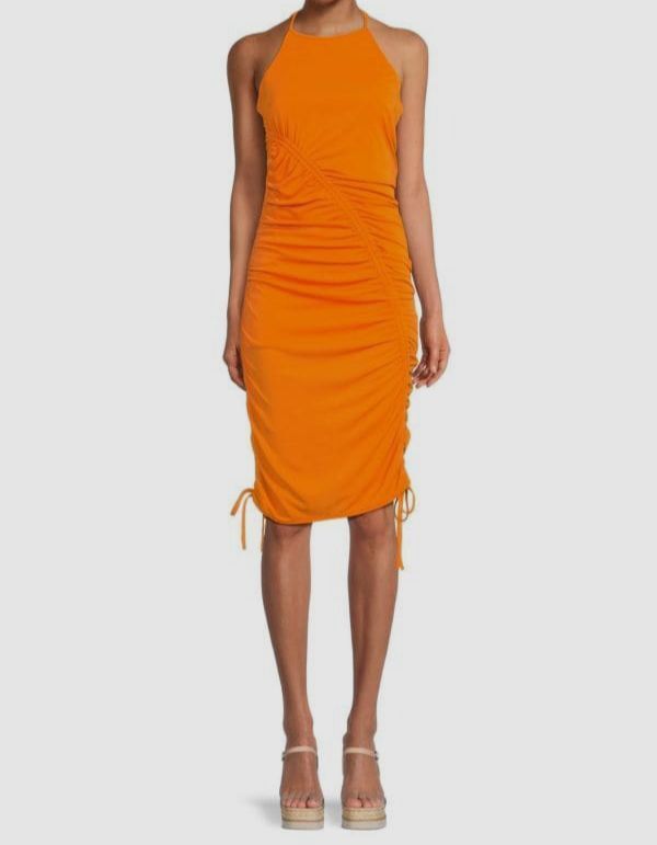 zac posen orange dress Zac Posen