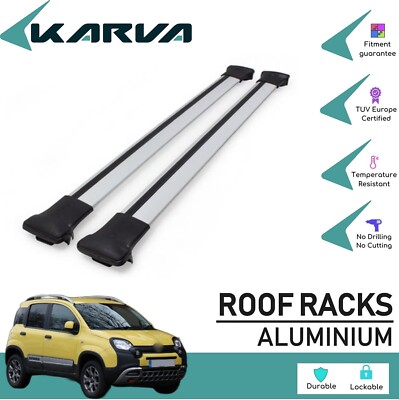 Cross Bar Roof Rack For Fiat Panda III 2012-Up