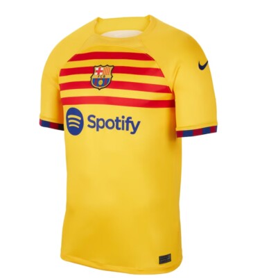 Nike Barcelona Football Club 4th Breathe Stadium Jersey Yellow