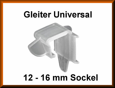 5 x Sockel Halterung 12-16 mm Franko Universal Befestigung Blendenhalter Küche
