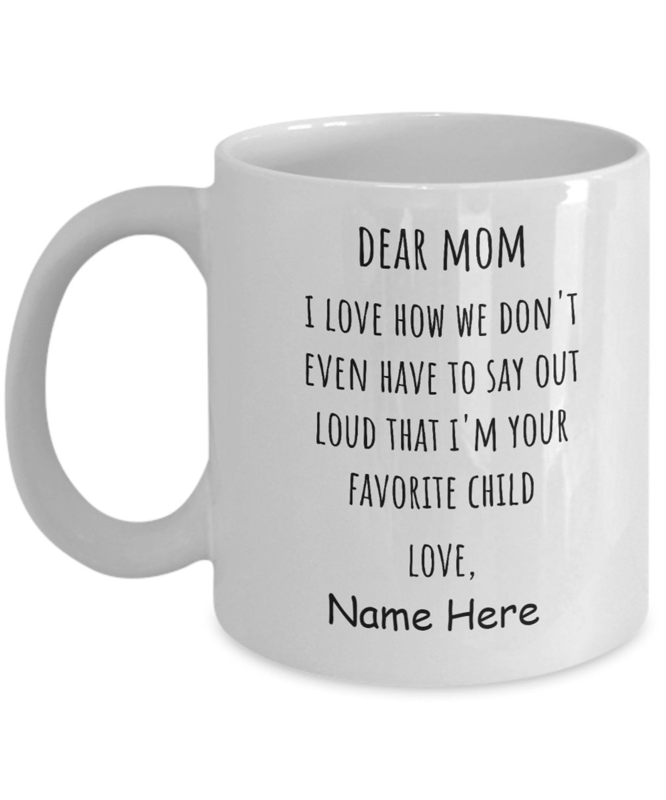Mom Mug Gift From Son Gift From Daughter Custom Personalized Best Mom Ever Mug