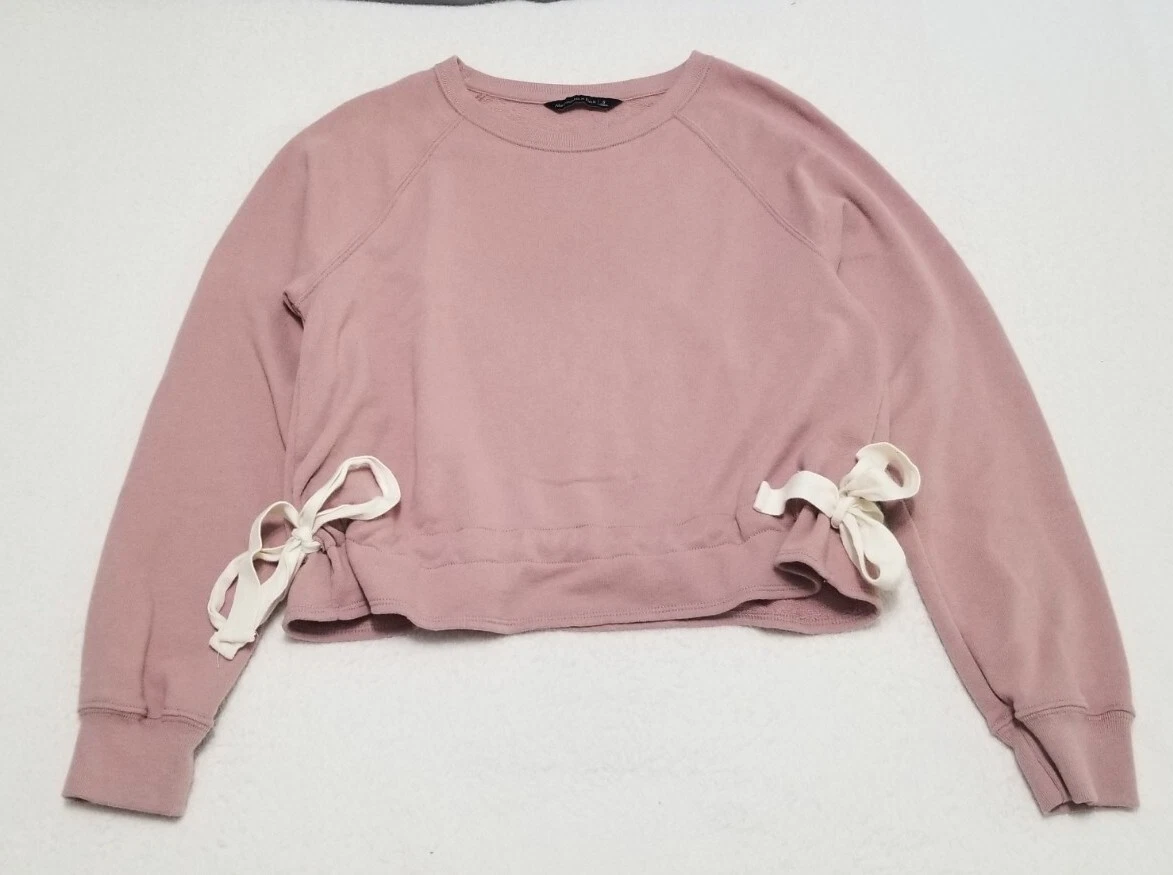 Cinched hem sweatshirt hot sale