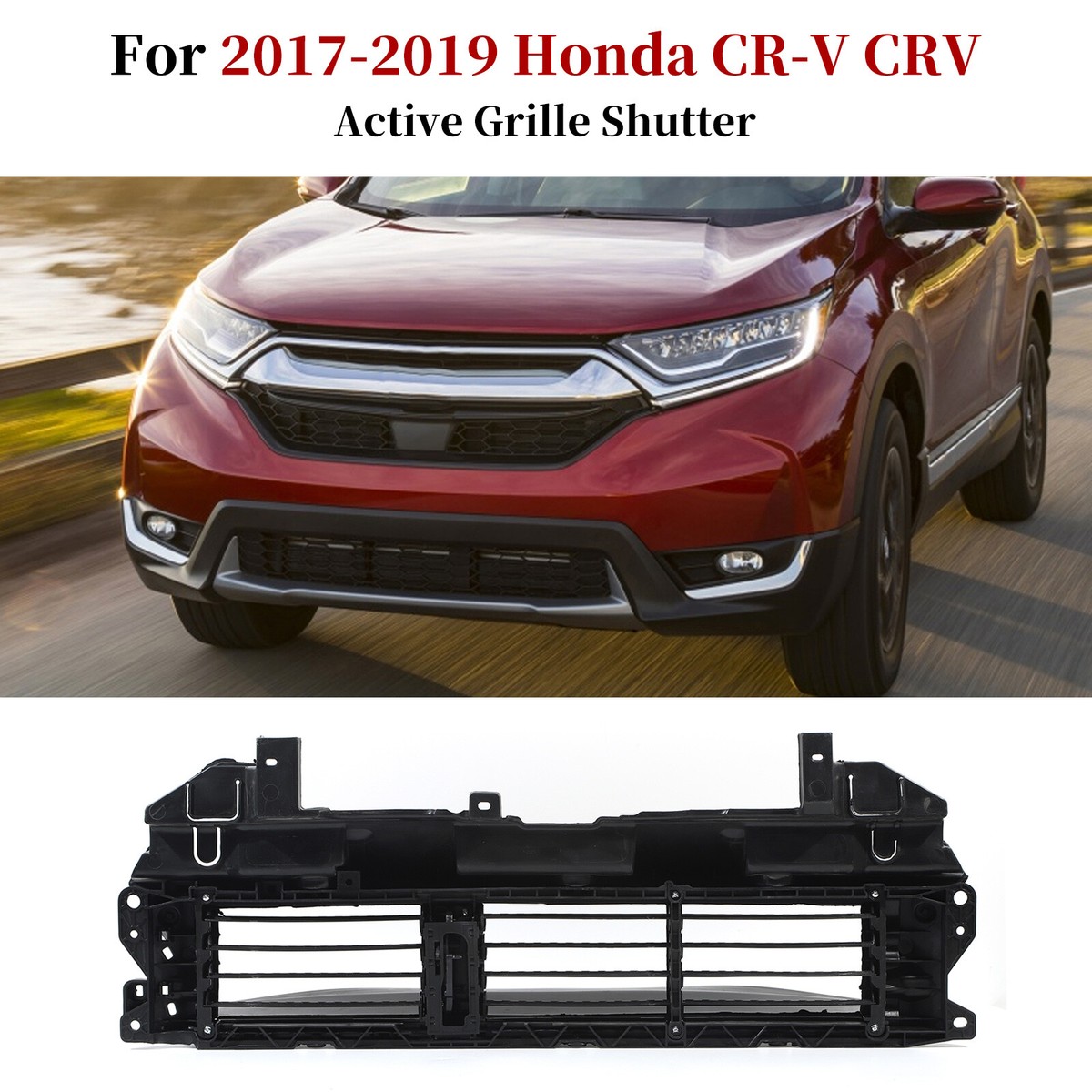 KARPAL Front Upper Active Grille Shutter With Motor For Honda CR-V CRV 2017-2019 - 71300TLAA01