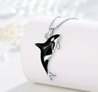 Orca whale pendant
