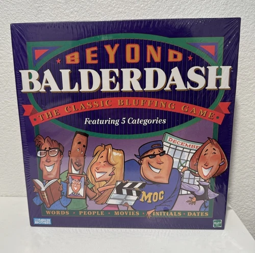 Beyond Balderdash Classic Bluffing Board Game VTG 1997 New Sealed Parker Bros.