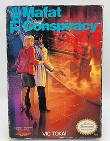 Mafat Conspiracy Nintendo NES Authentic Box & Game *Missing Manual* W Protector 