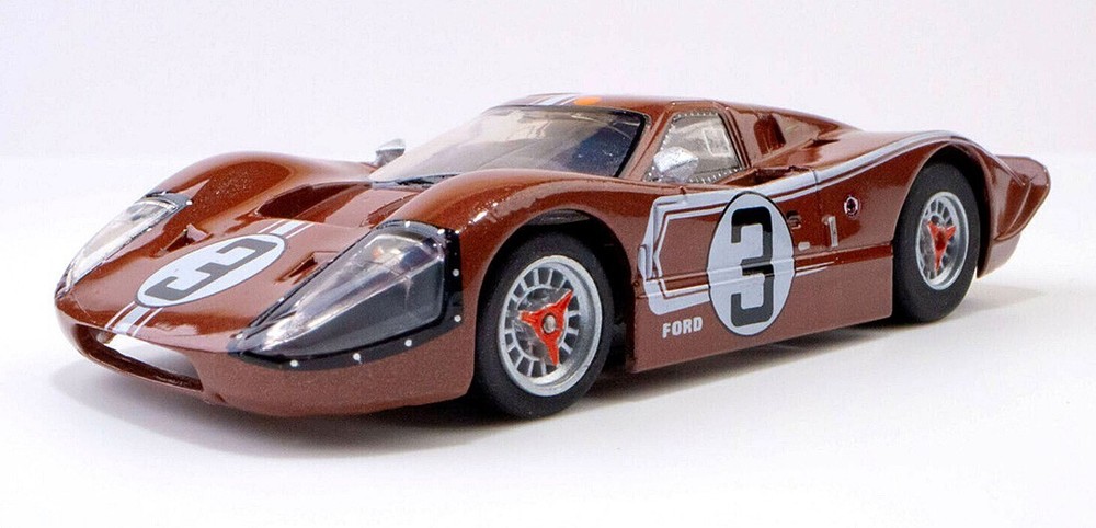 AFX Mega G+ #3 Ford GT40 Mk IV LeMans Clear Collector HO Scale Slot Car #22053