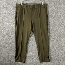 Pantalone donna standard universale taglia large rayon moro gamba skinny pull on ponte