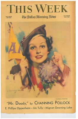 This Week Magazine 25 October 1936 J Knowles Hare Channing Pollock E P Oppenheim