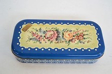 VECCHIA SCATOLA DI LATTA DUFOUR CON FIORI